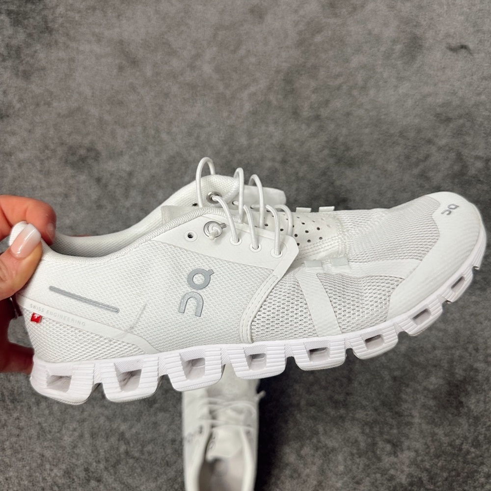 On Running Women's Cloud White Athletic Shoes